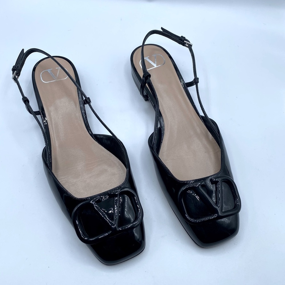 Valentino Garavani V-Logo Slingback pumps - Picture 2 of 7